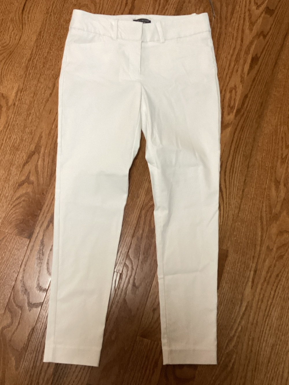 The Limited White Ankle Crop Slim Jeans